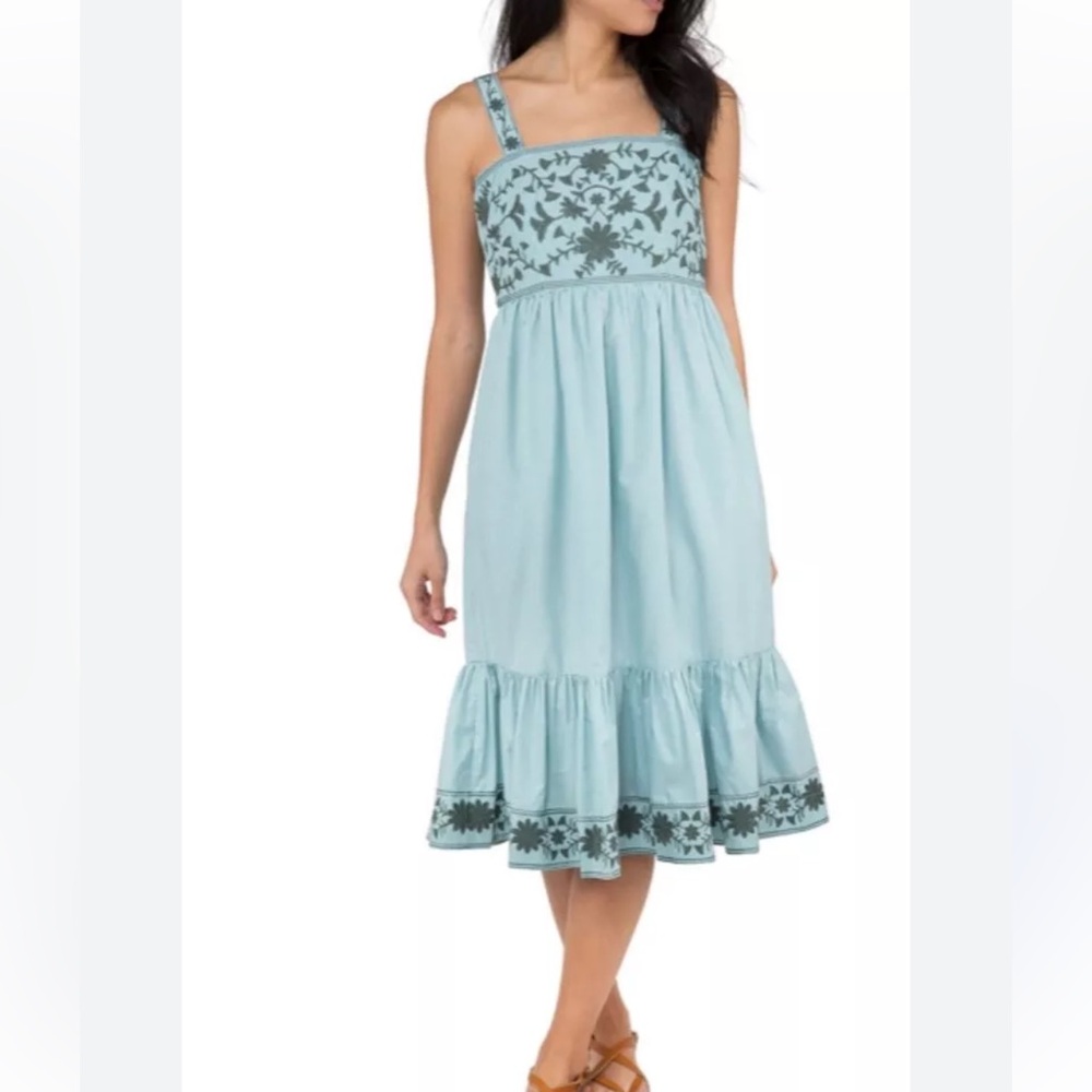 Ann Mashburn Lindsay Tier Embroidered Floral dress